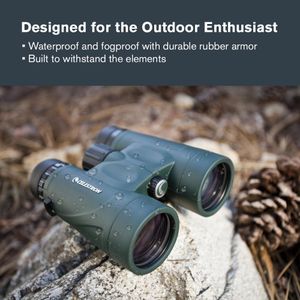 Celestron Nature DX 10x42 Binoculars – Multi-Coated Lens, BaK-4 Prism, Green