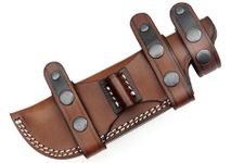 Ottoza TOP GRAIN Leather Knife Sheaths for Fixed Blade Knives, RIGHT HAND Leather Knife Sheath for Belt, Leather Knife Holster Belt Knife Holder, Horizontal Knife Sheath for Belt No:2