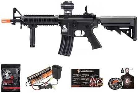 Lancer Tactical Gen 2 MK18 CQB Airsoft AEG Rifle with Red Dot Sight (Battery, Charger, Grip Included)