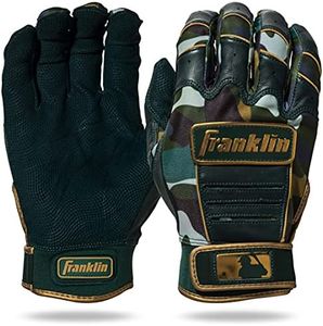 Franklin Sports MLB CFX Pro Baseball Batting Gloves - Camo Green - Adult Small