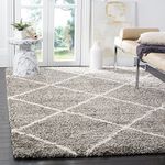 Carpets for Living Room Handwoven 3D Curved Pattern Shaggy Super Soft Fluffy and Anti Skid Rugs, Size 4X6 Feet Rectangular Colour,Light Grey