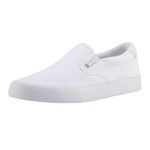 Lugz Women's Clipper Classic Slip-On Fashion Sneaker, White, 5.5