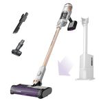 Shark Detect Clean & Empty Auto-Empty System - Lightweight Cordless Vacuum Cleaner with HEPA Filter, Portable Handheld Attachment, Crevice Tool, Ideal Stick Vacuum for Pet Hair, White, IW3511