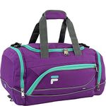 Fila Sprinter Small Gym Sport Duffel Bag, Purple/Teal