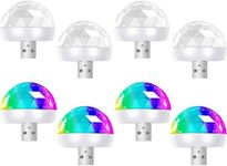 8 Pieces USB Mini Disco Light 1.58x