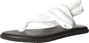 Sanuk Women's Yoga Sling 2 Flip Flop, White, 9 M US