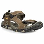 Trespass Men's Belay Open Toe Sandals, Brown Dark Sand Dnd, 9 UK