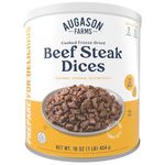 Augason Farms Freeze Dried Beef Chunks #10 Can, 16 oz