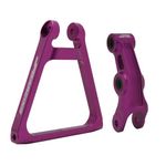 JFG RACING Motorcycle Rear Progression Triangle Aluminum Suspension Linkage+Rear Linkage Kit for Sur Ron Light Bee S/X Segway X160/X260-Purple