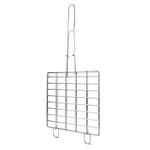 Bmado High Standard Stainless Steel BBQ Grill Basket - Portable Chef's Choice for Grilling Kebabs, Chicken, Vegetables, Fish, and Shrimp - Includes Bonus Grill Mat - Food Grade SS