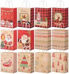 Mr. Pen- Christmas Gift Bags with Handles, 12 Packs, 8.8”x10.6”, 11 Styles, Christmas Paper Bags, Christmas Bags for Gifts, Holiday Gift Bags Christmas Gift Bag, Christmas Bag, Xmas Gift Bags