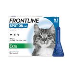 FRONTLINE Spot On Flea & Tick Treatment for Cats - 6 Pipettes (Pack of 1)