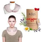 Kozi Warm & Cooling Herbal Aromatherapy Neck Wrap for Soothing Muscle Pain and Tension Relief Therapy in Kohl (Blush)