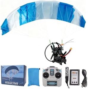 RCTRORCARY 2.4G RC Stunt Paraglider Airplane for Adults, 128cm Wingspan Foldable, High Altitude Stunt Flying Paraglider Gift for Outdoors Flying Adventures, Nylon Canopy - RTF Version