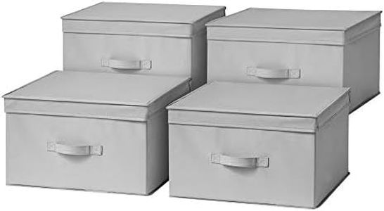 DormCo TUSK Jumbo Storage Box 4-Pack - Gray