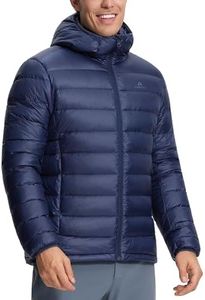 Pioneer Camp Down Jacket Men Primaloft Lightweight Packable Puffer Jacket with Hood Insulated Warm Winter Puffy Coat