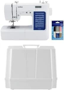 Brother CS7000X Computerized Sewing and Quilting Machine, and 5300A Hard Plastic Storage and Carry Case, SASEW6 Premium Sewing Thread 6-Pack Included