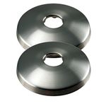 Westbrass R128-2-07 1/2" (5/8" OD) Sure Grip Low Pattern Flange for Copper Pipe (2-Pack), Satin Nickel