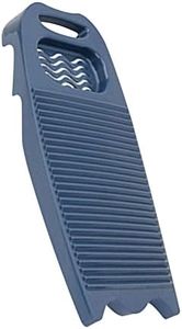 Plastic Household Washboard,Hand Washing Board with Soap Holder,High Toughness Laundry Board for Home School Laundry Supplies (Dark Blue)