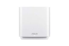 ASUS ZenWiFi AC Whole-Home Tri-Band Mesh WiFi6 (CT8 White 1PK), Coverage up to 1,350 sq.ft or 3+Rooms, 3Gbps, WiFi, Life-time Free Network Security and Parental Controls, 4X gigabit Ports, 3 SSIDs