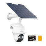 Reolink 4G LTE Solar Security Camera Outdoor Wireless with Spotlight, 4K Color Night Vision, Pan 355°&Tilt 140°, Animal/Person/Vehicle Detection, 2-Way Audio, Works with Alexa, Go PT Ultra+Solar Panel