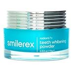 Smilerex Teeth Whitening Powder - Radiant7+ Unique Formula - Enamel-Safe & Sensitivity-Free - Cool Mint Flavour - Removes Years of Stains - 6 Months Teeth Whitener Supply