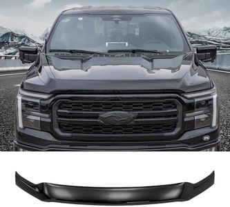 Maxzina Hood Protector Compatible with 2021-2025 Ford F150 Hood Shield ABS Plastic Hood Deflector Hood Guard for 2024 F-150 Accessorie (Glossy Black)