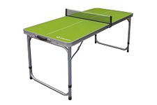 Schildkröt Midi Table Tennis Table, Portable and Foldable 120 x 60 x 70 cm, Aluminum Box with Handles, Net Included, for All Indoor and Outdoor Activities, 838580