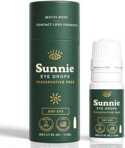 Sunnie Preservative-Free Eye Drops, Artificial Tears for Dry Eyes, 0.37 oz
