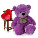 HUG 'n' FEEL SOFT TOYS 5 Feet Purple Giant Teddy Bear Soft, Plush,Cuddly Stuffed Animal For Kids, Birthdays, Anniversaries, Valentine's Day,Special Occasions Large Huggable