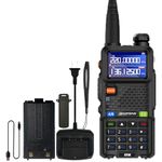 BAOFENG UV-5RM Two Way Radio Multi-Band Long Range Walkie Talkie NOAA USB-C Charging Upgrade of UV-5R Ham Radio Air Band 1.77in LCD Screen