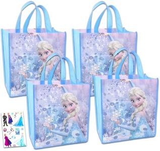 Legacy Partners Disney Frozen 2 Reusable Tote Bags ~ Bundle with 3 Pack of Frozen 2 Tote Bags for Gifts, Groceries and More with Bonus Stickers (Frozen 2 Merchandise)