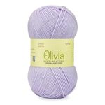 Ganga Olivia Hand Knitting and Crochet Yarn (Lavender) (100gms)