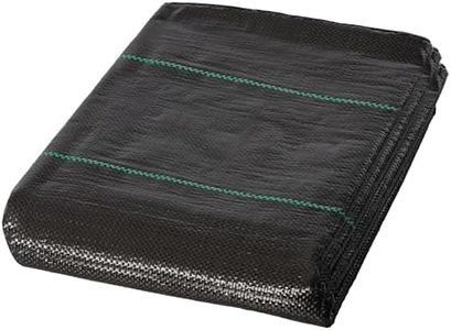 GroundMaster Heavy-Duty Weed Control Membrane 2M x 10M Woven Polypropylene Ground Cover Fabric for Gardens, Landscaping, and Patios | Easy Install Weed Membrane, UV Stabilized, Water Permeable Barrier