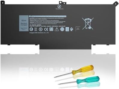F3YGT Batterie d'ordinateur portable pour Dell Latitude 12 7000 7280 7290/13 7000 7380 7390 P29S002/14 7000 7480 7490 P73G002 Series 7480 7490 Batterie 2 X39G pour Dell Latitude DM3WC 0DM3WC KG7VF