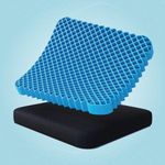 The Sleep Company SmartGRID Seat Cushion | Orthopedic Support | Tailbone, Coccyx, Sciatica, Lower Back Pain Relief | Ergonomic Posture Correction | for Office Chair, Car, or Home Chairs | Up to 125 Kg