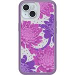 OtterBox iPhone 15, iPhone 14, and iPhone 13 Symmetry Series Clear Case - Papercut Flowers (Purple), Snaps to MagSafe, Ultra-Sleek, Raised Edges Protect Camera & Screen