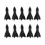 BEANPRECOY 10 Pcs Car Roof Shark Fin, Rear Roof Spoiler, Universal Shark Fin Spoiler Diffuser, Spoiler Roof Wing Air Vortex Generator, Roof Wing Auto Spoiler Car Exterior Accessories (Black)