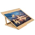 Becko Puzzle Board & Bracket Set/Wooden Puzzle Board Kit/Jigsaw Puzzle Plateau - with Puzzle Board Set for Up to 1000 Pieces