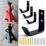 Aucuqu Jack Stands Wall Mount Organizer, Heavy Duty Stainless Steel Holder Hook Fits 2 & 3 & 4 Ton Jack Stands - 4 Packs