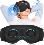 LC-dolida Bluetooth Sleep Mask Headphones Upgraded 200% Breathability 3D Eye Mask with Bluetooth Headphones Eye Mask for Sleeping,Sleep Mask Blackout for Travel/Nap/Yoga/Meditation/Relaxation