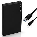 Storite External Hard Drive 1TB Portable And Slim Hard Disk for Storage and Data Backups Memory Expansion Lightweight & Compact USB 2.0 HDD Compatible with PC Laptop MAC Chromebook Desktop (Black)