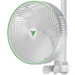 VIVOSUN AeroWave E9 Grow Tent Fan 9”, White