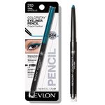 Revlon Pencil Eyeliner, ColorStay Eye Makeup with Built-in Sharpener, Waterproof, Smudgeproof, Longwearing with Ultra-Fine Tip, 210 Teal, 0.01 Oz