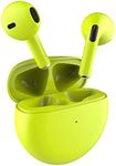 Laser Kids Glow in The Dark Wireless Earphones - Yellow, Bluetooth, Built in Mic, Tap Controls, Rechargeable Case