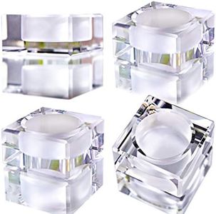 4 Pack Square Tealight Candle Holders Dinner Table Decor for Home