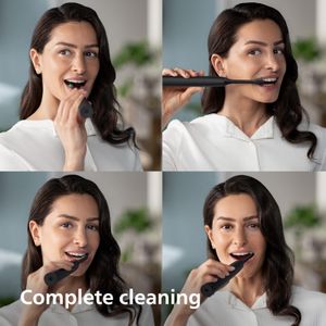 Philips Sonicare 4100 Electric Toothbrush – Black, W2 Brush Head, Travel Case
