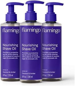 Flamingo Nourishing Shave Oil for Women with Coconut, Argan, & Avocado oils, 8 FL OZ, Pack of 3