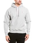 Champion Men's Reverse Weave Hoodie Hoody, Oxford Gray/Left Chest C Logo, XL UK