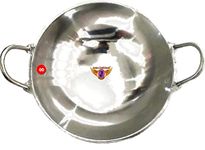 Jayam Traditional Hindalium/Indolium Kadai (8 inch, 1 L, Silver Color)